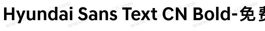 Hyundai Sans Text CN Bold字体转换